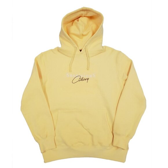 5/$100 SALE - Suspicious Antwerp The Vintage Hoodie Yellow//Brown - Picture 1 of 6